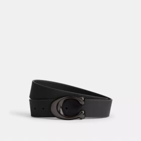 Ceinture réversible à boucle en forme de « C » sculpté, 38 mm