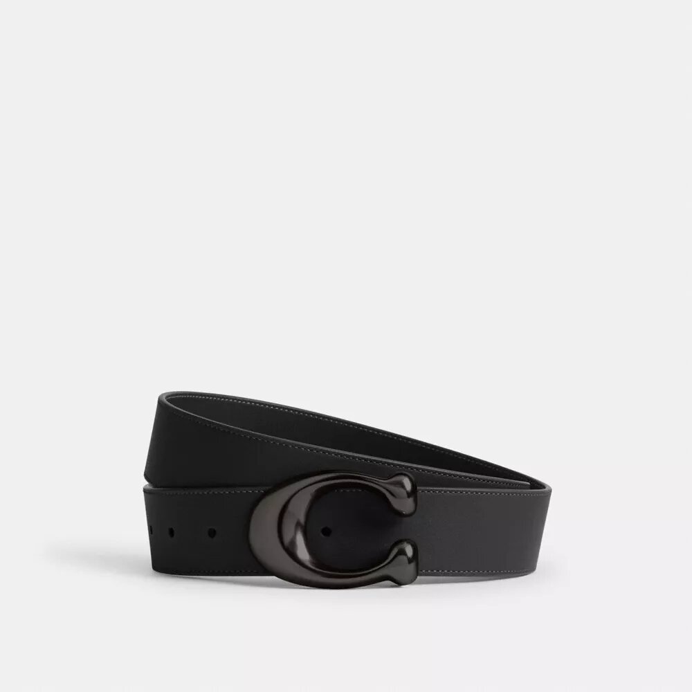 Ceinture réversible à boucle en forme de « C » sculpté, 38 mm