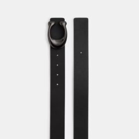 Ceinture réversible à boucle en forme de « C » sculpté, 38 mm