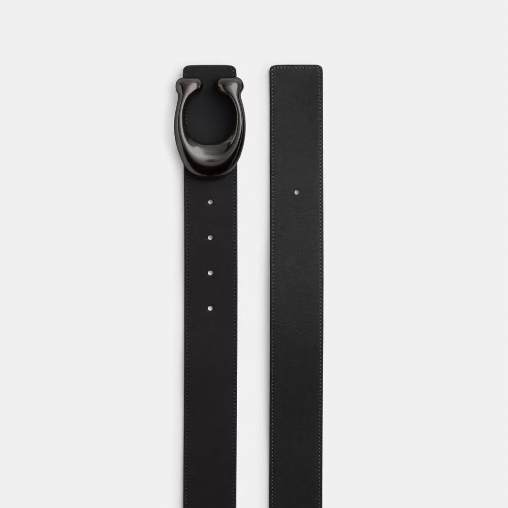 Ceinture réversible à boucle en forme de « C » sculpté, 38 mm