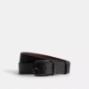 Ceinture réversible à boucle harnais et plaque, à découper sur mesure, 38 mm