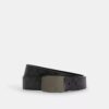 Ceinture réversible à boucle harnais et plaque, à découper sur mesure, 38 mm
