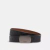 Ceinture réversible à boucle plaque, à découper sur mesure, 38 mm
