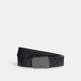 Ceinture réversible à boucle plaque, à découper sur mesure, 38 mm