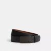 Ceinture réversible à boucle plaque emblématique, découpée sur mesure, 38 mm