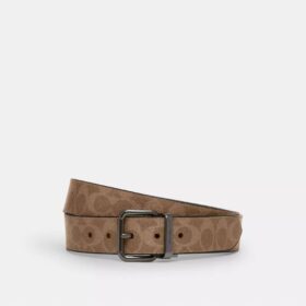 Ceinture réversible à boucle à rouleau, découpée sur mesure, 38 mm