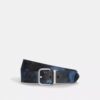 Ceinture réversible à boucle à rouleau, découpée sur mesure, 38 mm