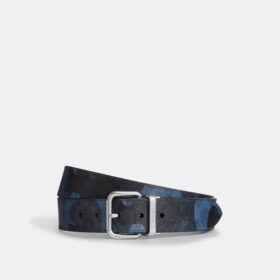 Ceinture réversible à boucle à rouleau, découpée sur mesure, 38 mm