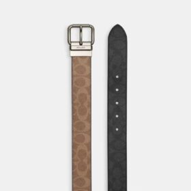 Ceinture réversible à boucle à rouleau, découpée sur mesure, 38 mm