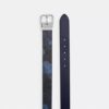 Ceinture réversible à boucle à rouleau, découpée sur mesure, 38 mm