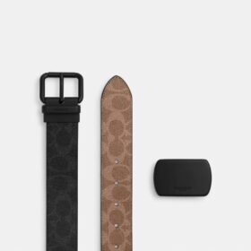 Ceinture réversible à boucle à rouleau et à couper sur mesure, 38 mm