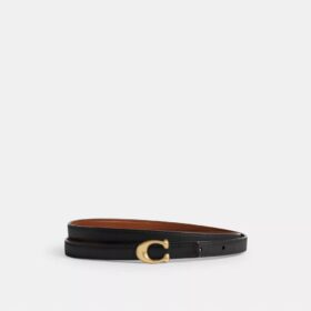 Ceinture réversible à boucle sculptée emblématique, 13 mm