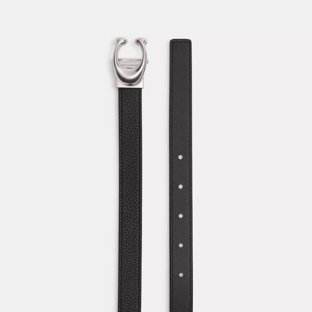 Ceinture réversible à boucle sculptée emblématique, 20 mm