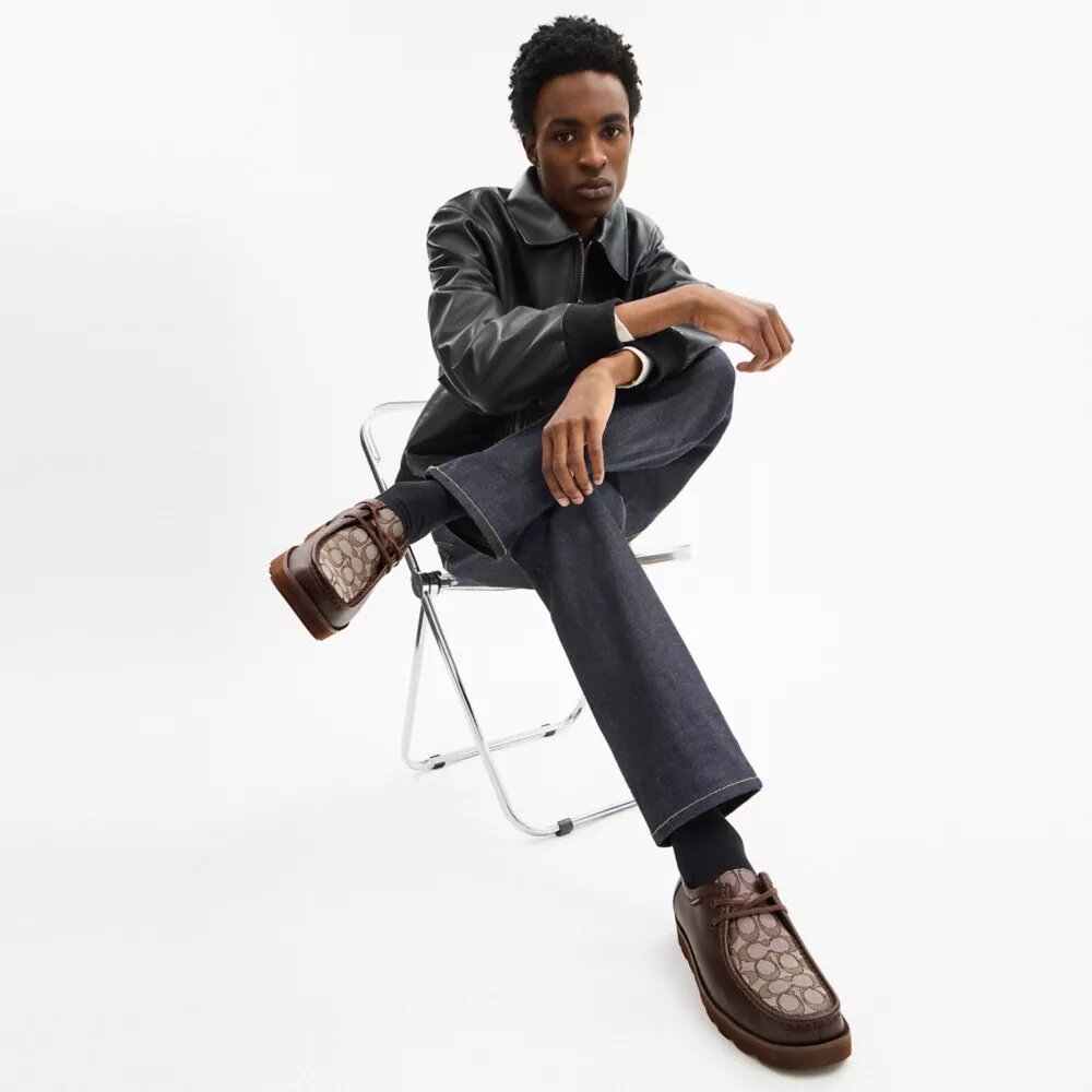 Chaussure chukka avec Signature Canvas