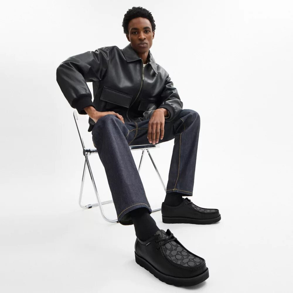 Chaussure chukka avec Signature Canvas