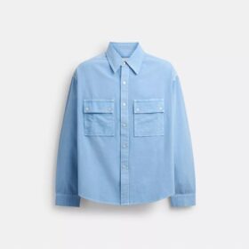 Chemise en toile à manches longues en coton biologique
