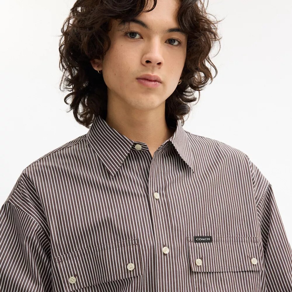 Chemise à manches longues boutonnée