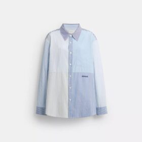 Chemise Oxford en patchwork de coton recyclé