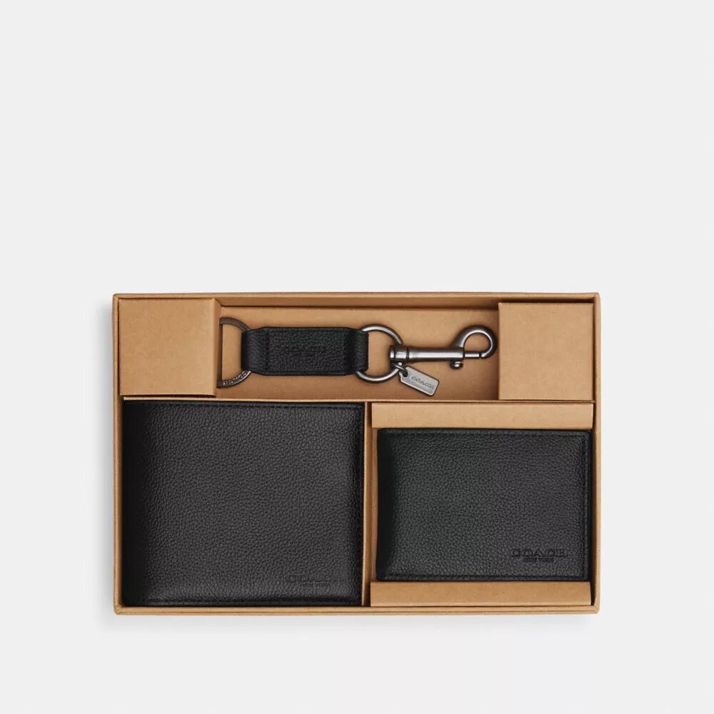 Coffret cadeau 3-en-1 avec portefeuille