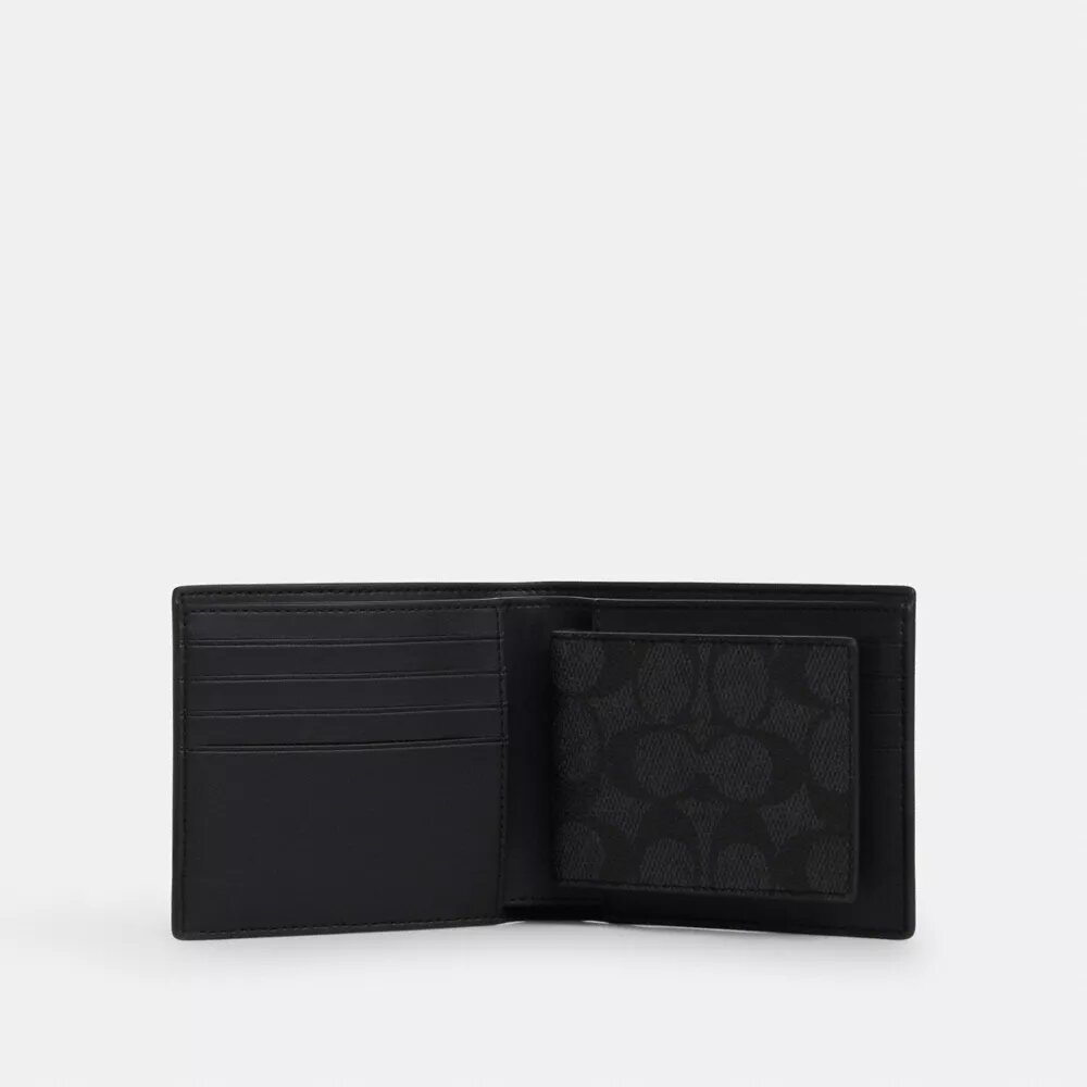 Coffret cadeau 3-en-1 avec portefeuille en Signature Canvas