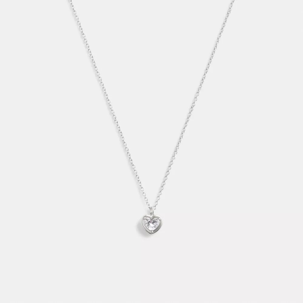 Collier avec pendentif cœur « Halo »