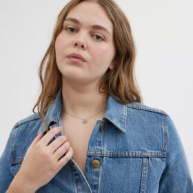 Collier avec pendentif cœur « Halo »