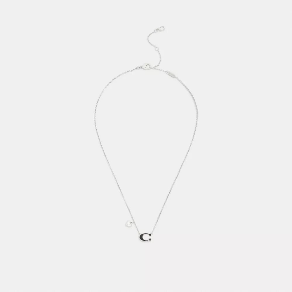Collier avec pendentif en forme de cœur émaillé en forme de Charms
