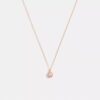 Collier avec pendentif « Halo Tea Rose »