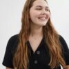 Collier avec pendentif « Halo Tea Rose »