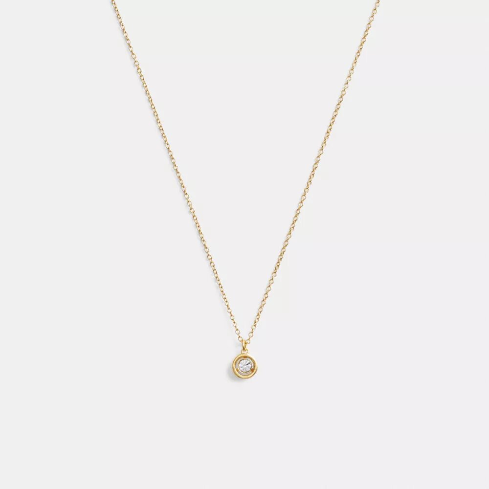 Collier avec pendentif rond « Halo »