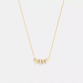 Collier avec pendentif rondelle mixte