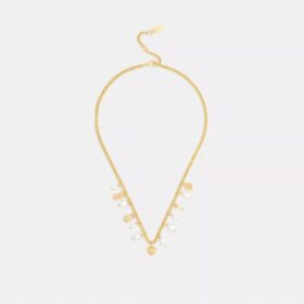 Collier à Charms perles et cœur