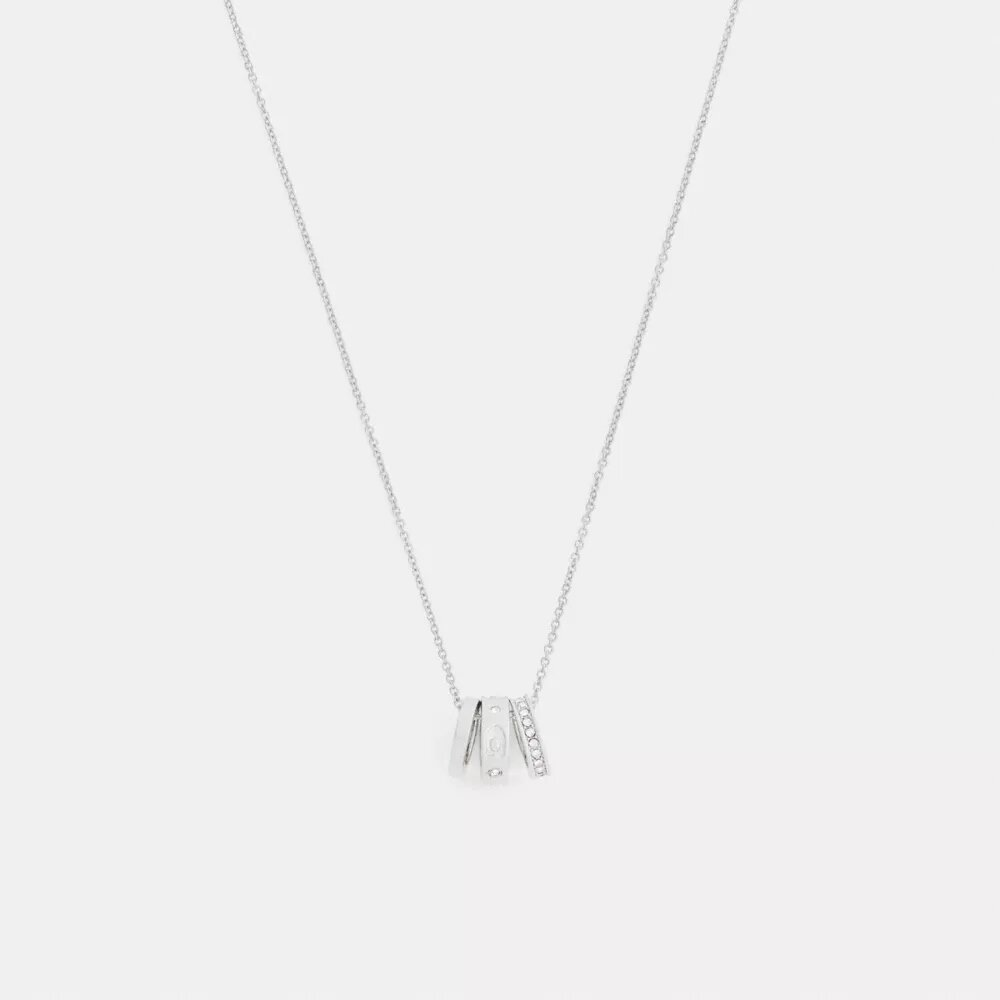 Collier à rondelles en C répétées