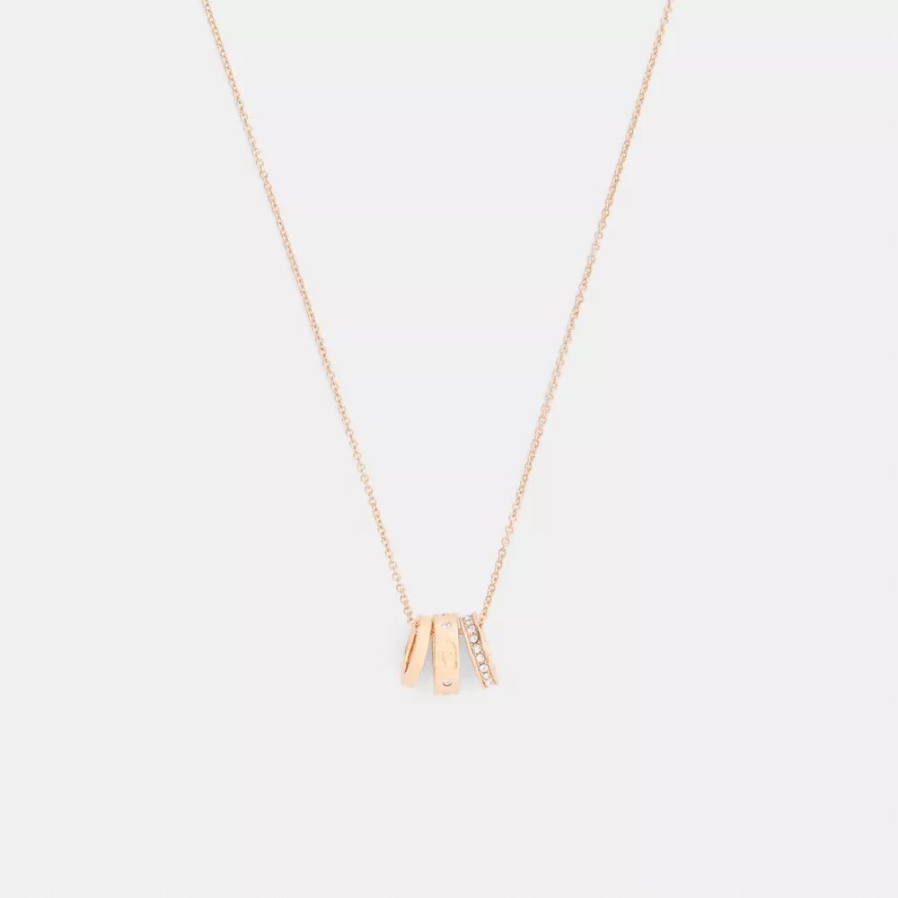 Collier à rondelles en C répétées