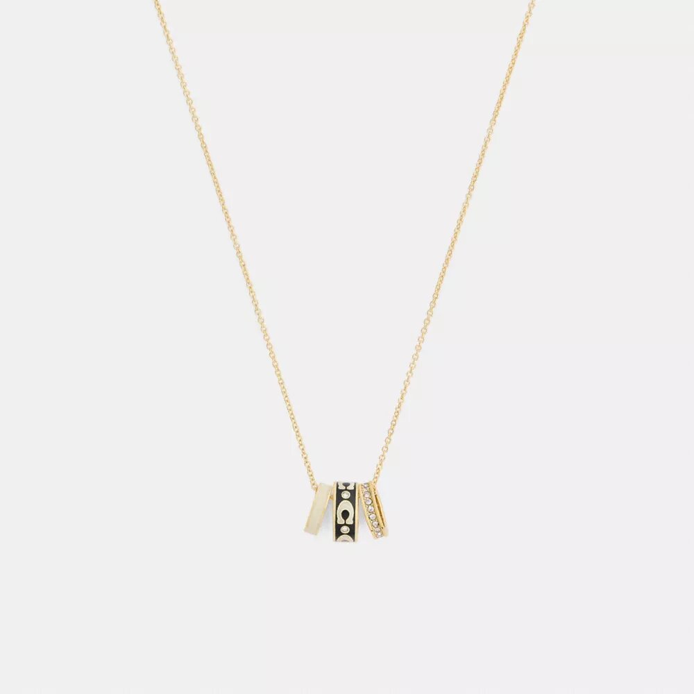 Collier à rondelles en C répétées