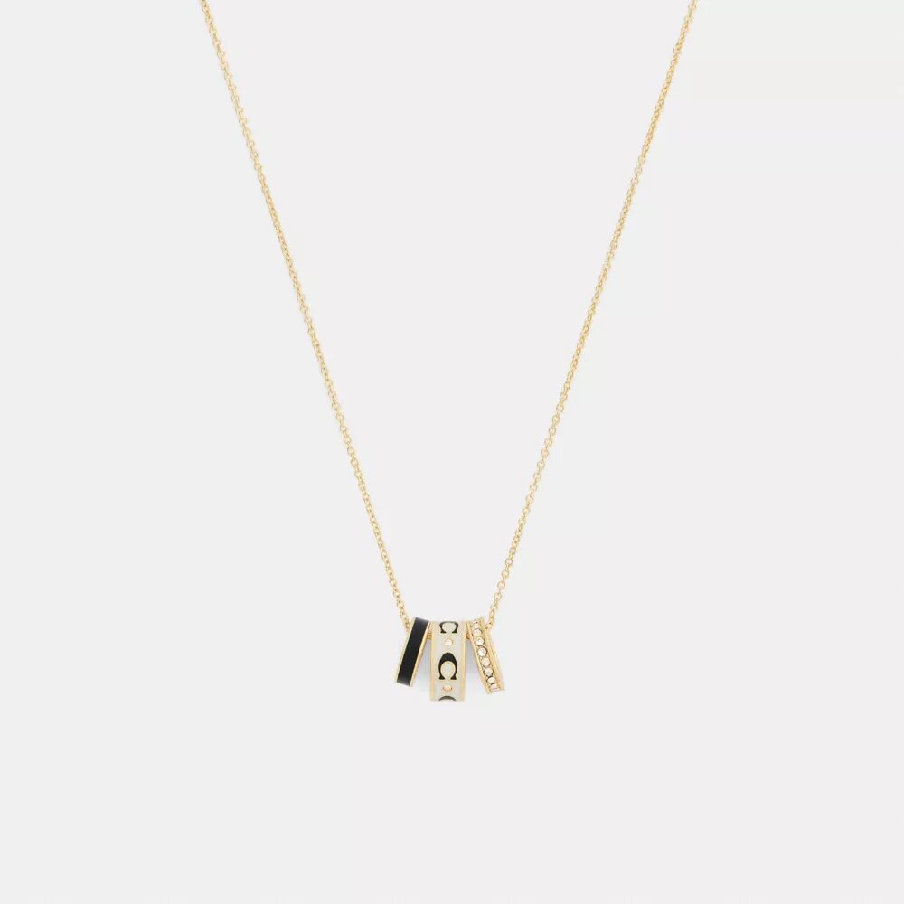 Collier à rondelles en C répétées