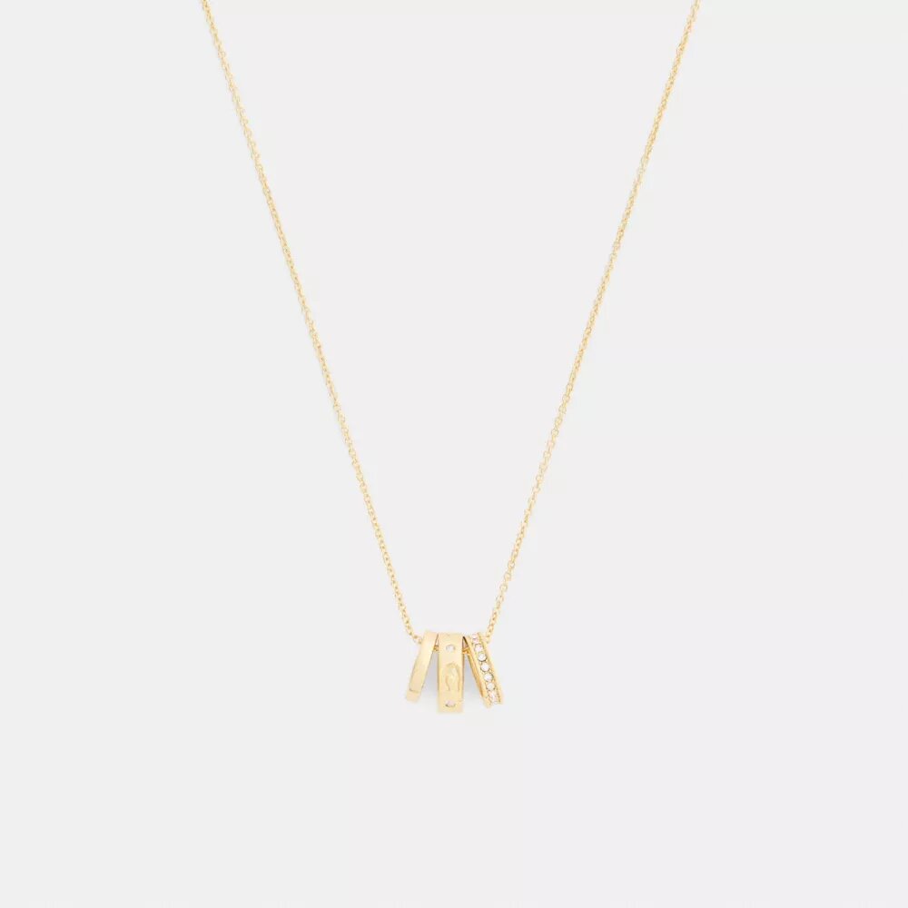 Collier à rondelles en C répétées