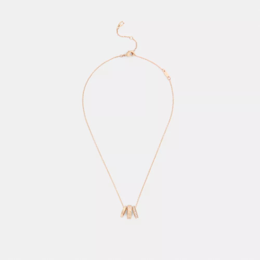 Collier à rondelles en C répétées