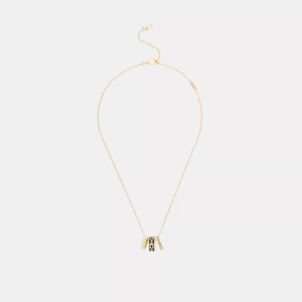 Collier à rondelles en C répétées