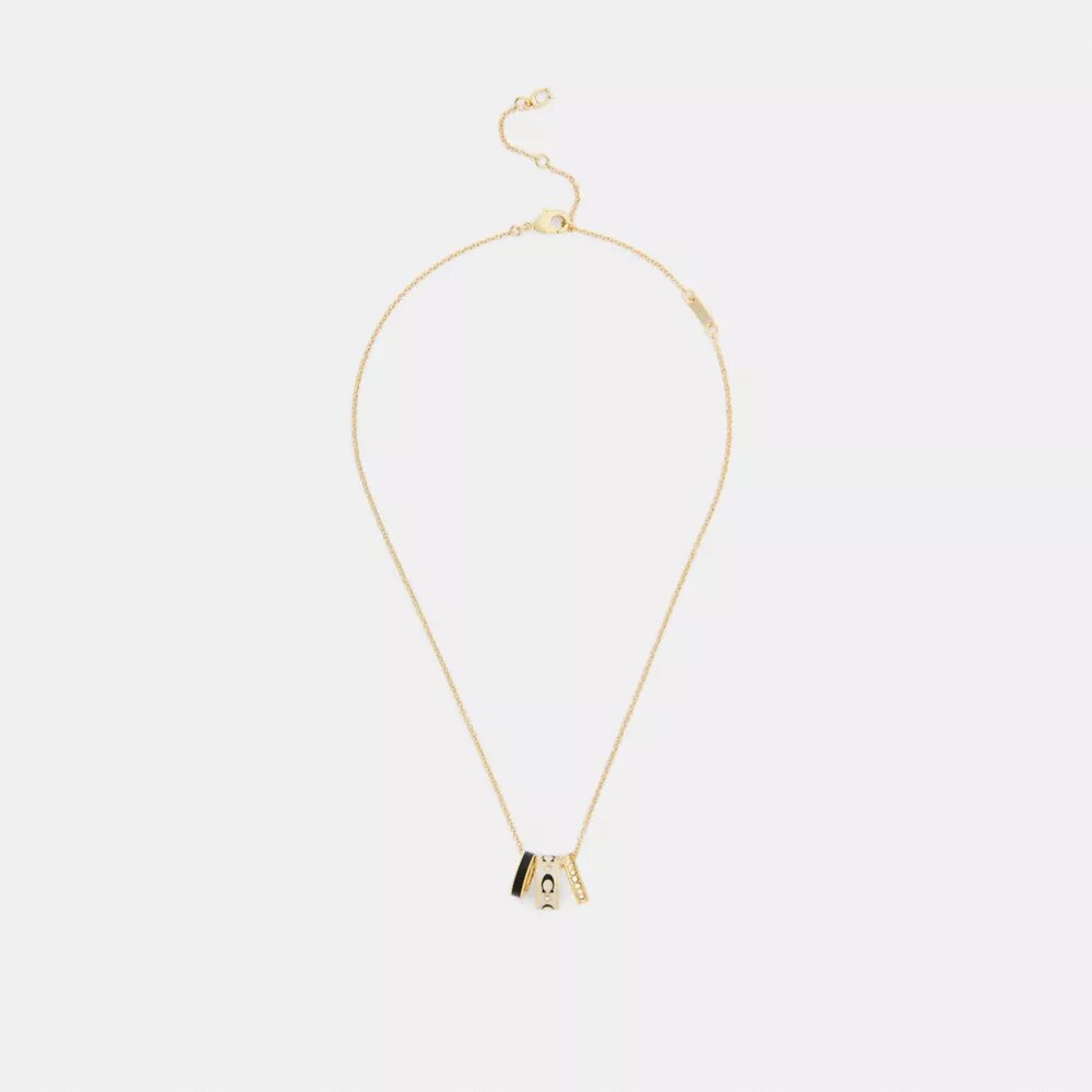 Collier à rondelles en C répétées