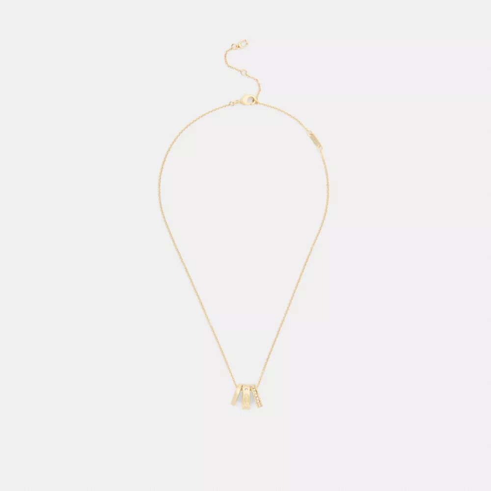 Collier à rondelles en C répétées