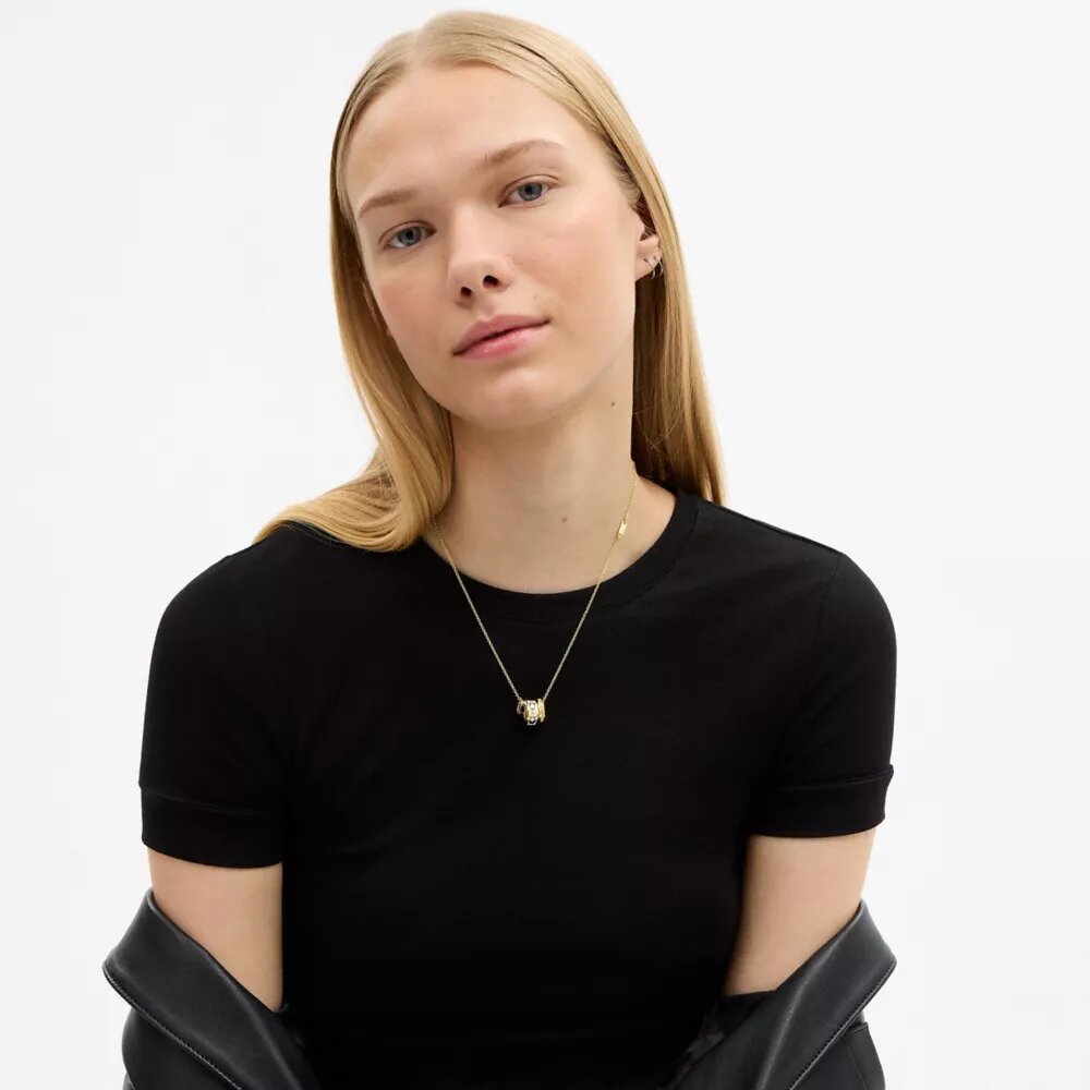 Collier à rondelles en C répétées