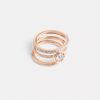 Ensemble de bagues « Halo Tea Rose »
