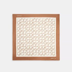Foulard carré en soie emblématique