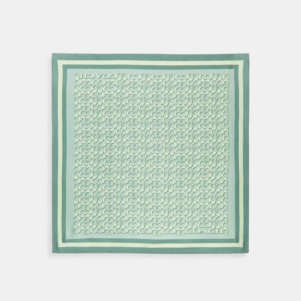 Foulard carré en soie emblématique