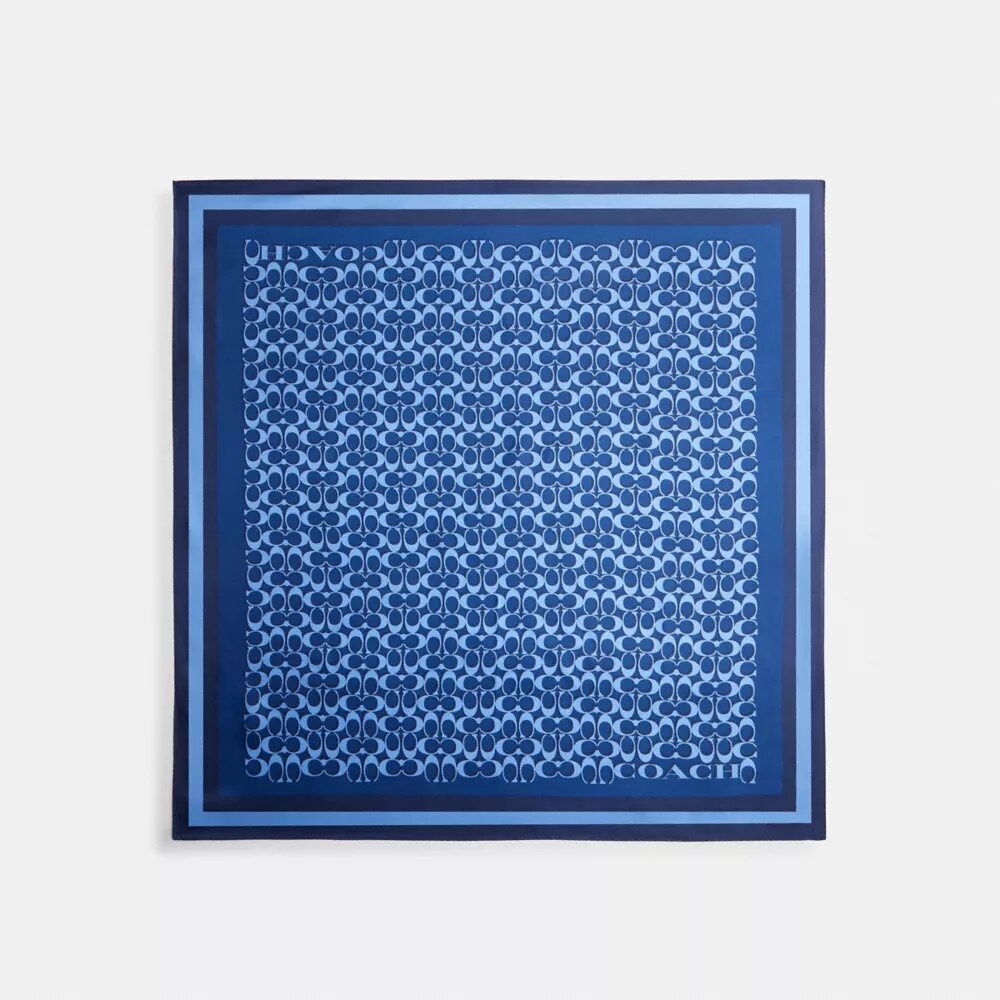 Foulard carré en soie emblématique