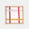 Foulard carré en soie à imprimé « ceinture en trompe-l'œil »