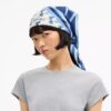 Foulard carré en soie à imprimé « Horse and Carriage Strap »