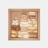 Foulard carré en soie à imprimé « Stacked Tabby Bags »