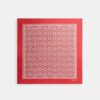 Foulard carré en soie à imprimé texturé emblématique